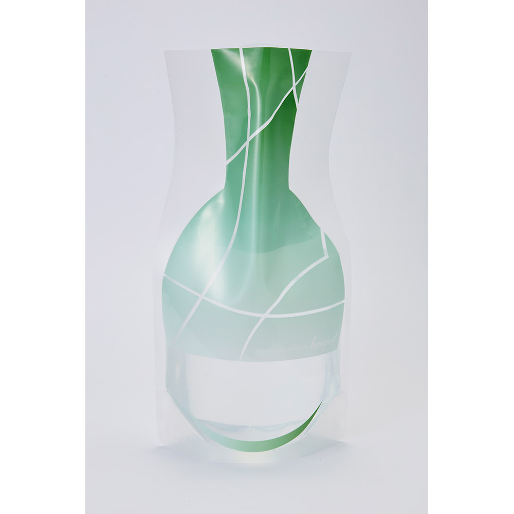 Vinyl Flower Vase / green
