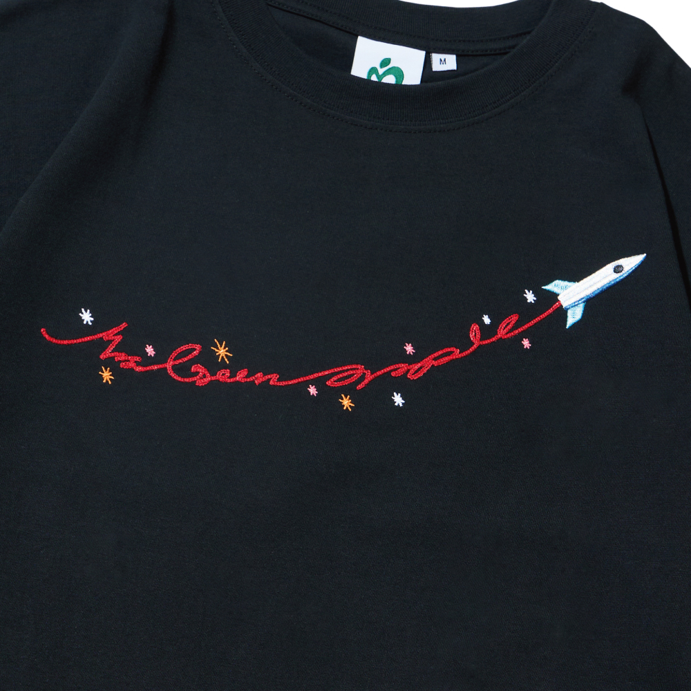 MGA Rocket Embroidery T-shirt / Black