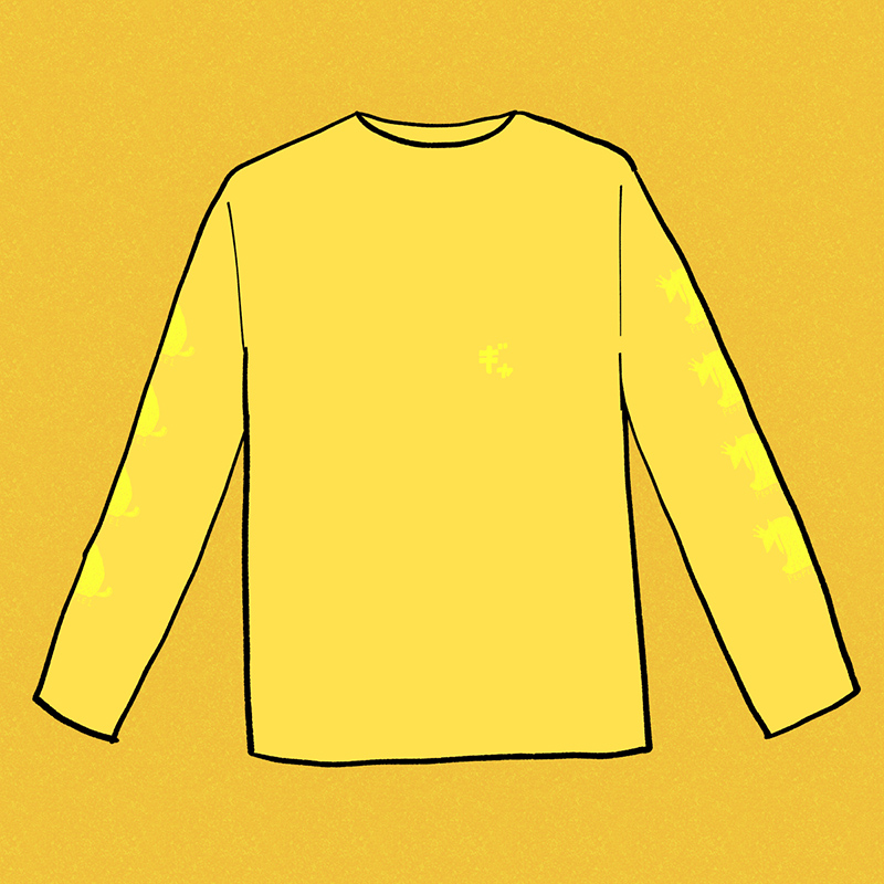 ギャNG AGE LONG SLEEVE T-SHIRT / YELLOW