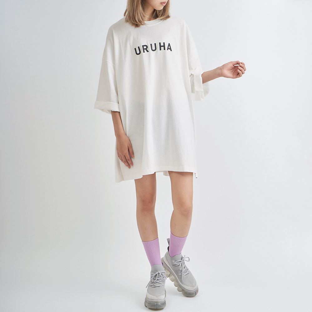 URUHA　ロゴTシャツ / White