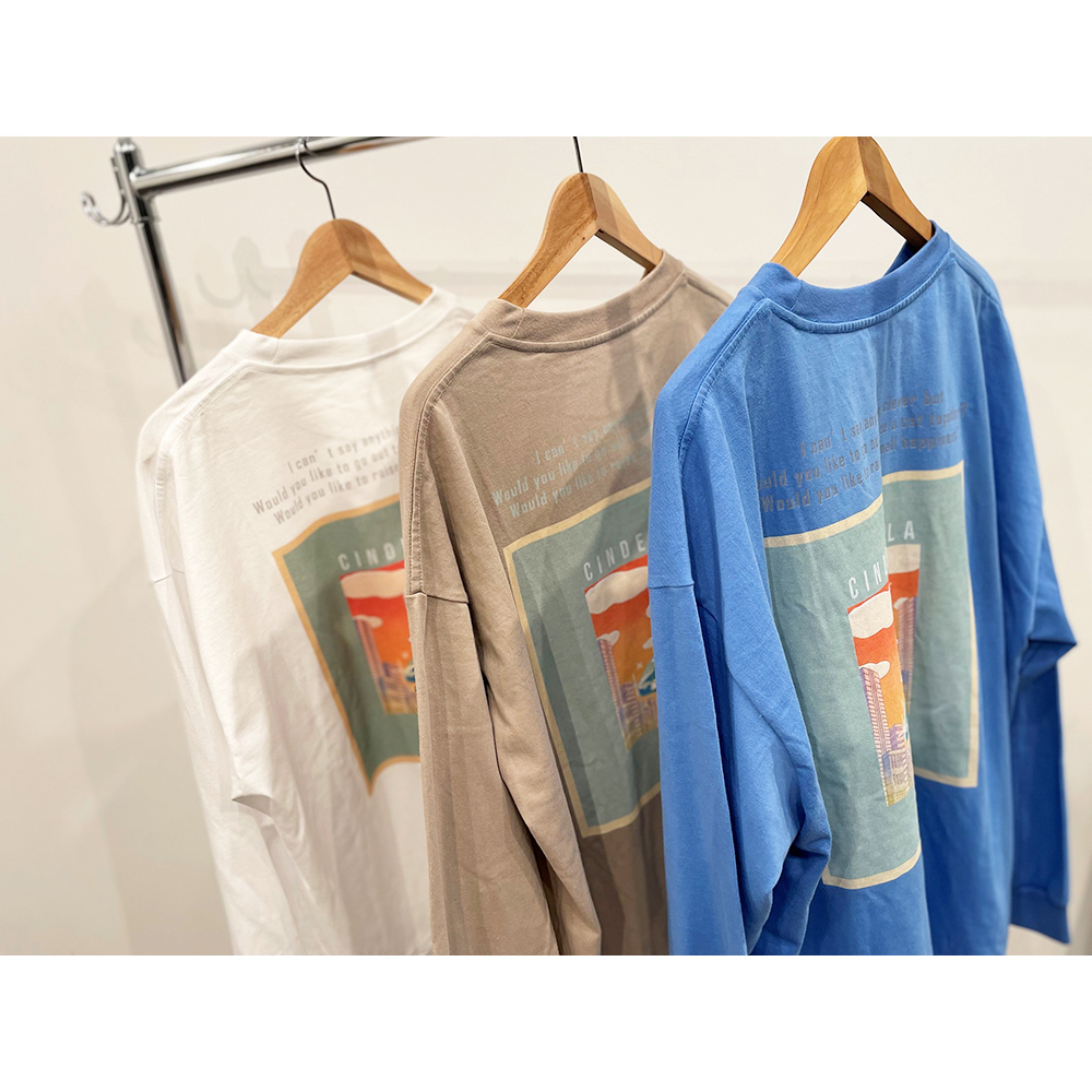 "シンデレラ" ロングTシャツ / Beige