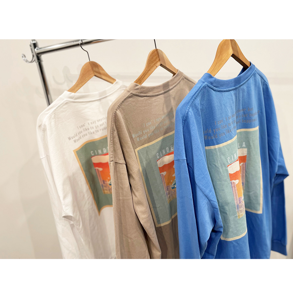 "シンデレラ" ロングTシャツ / Blue