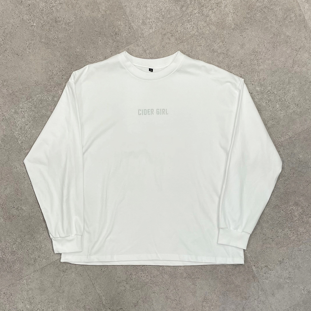 "シンデレラ" ロングTシャツ / White