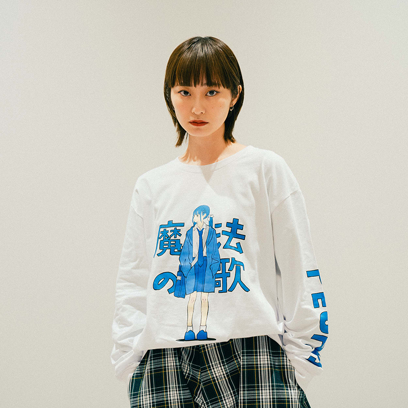 "魔法の歌" LS T-SHIRT / WHITE