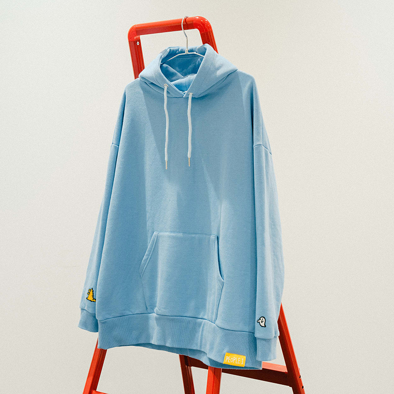 "怪獣とゴースト" HOODIE / LIGHT BLUE