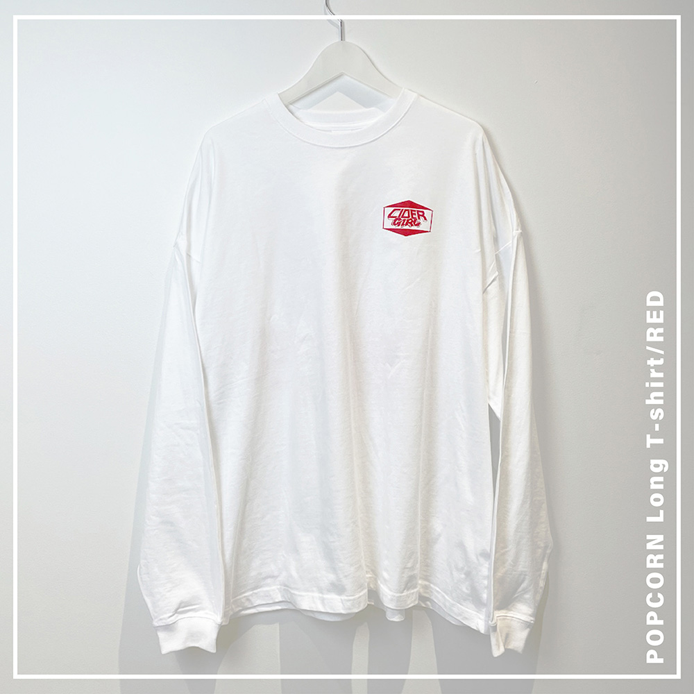 POPCORN　ロングＴシャツ / Red