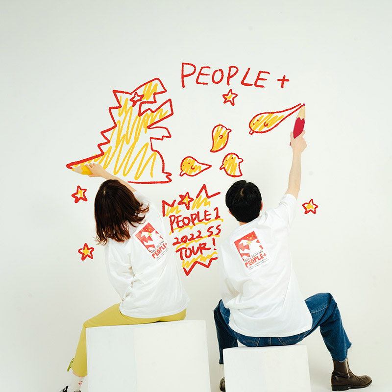 【修正前】”PEOPLE+”のTシャツ