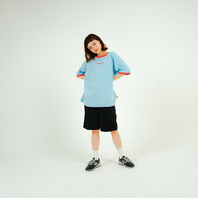 PEOPLE 1 TEE / BLUE×RED