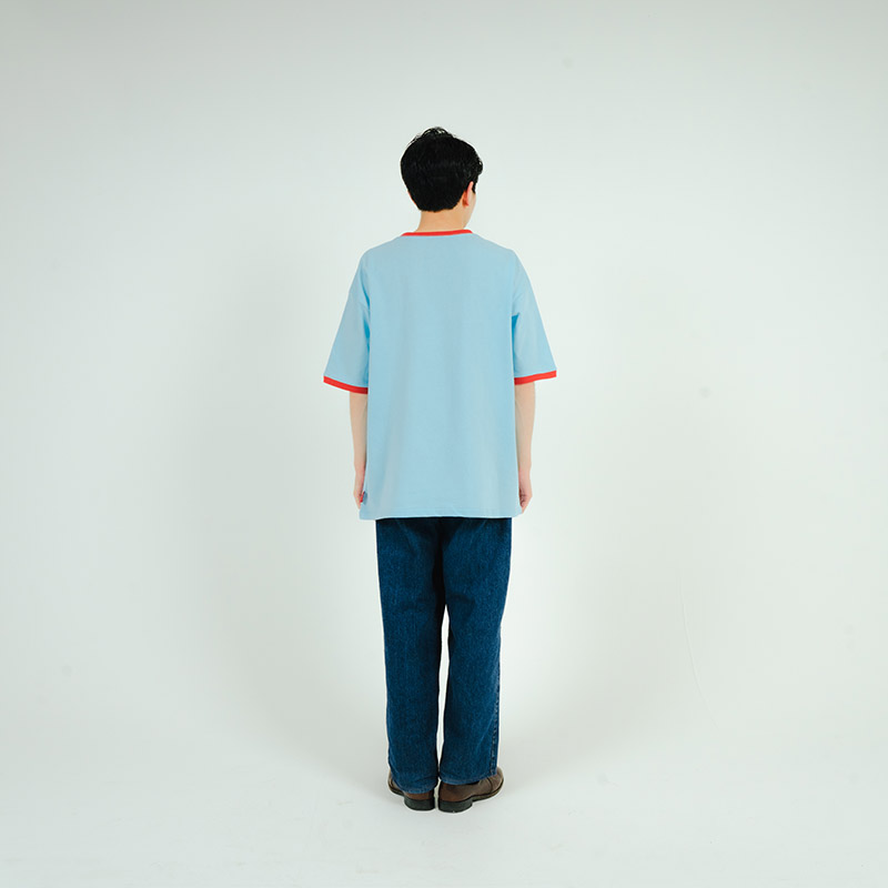 PEOPLE 1 TEE / BLUE×RED