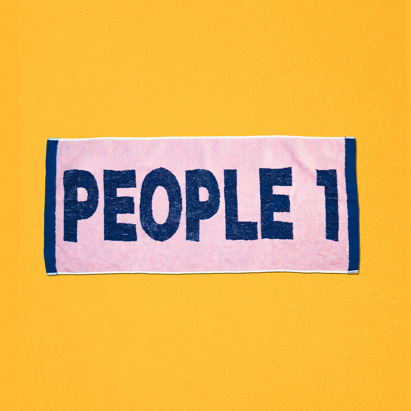 PEOPLE 1 TOWEL PINK×NAVY