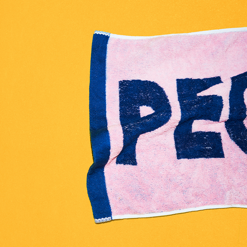 PEOPLE 1 TOWEL PINK×NAVY