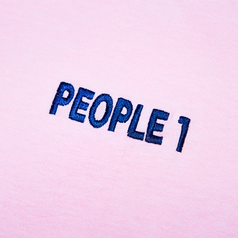 PEOPLE 1 TEE PINK×NAVY