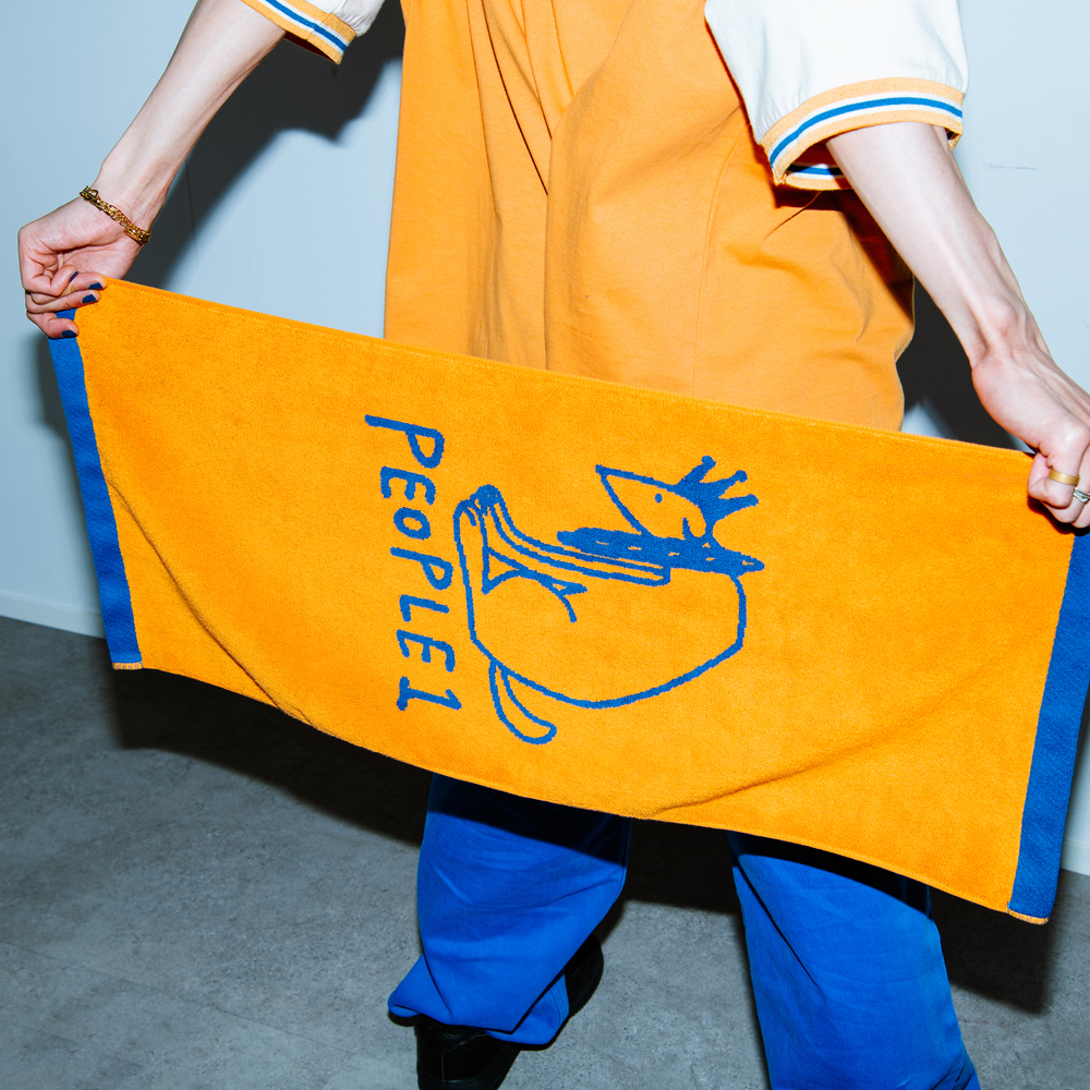 PEOPLE 1 TOWEL2 / ORANGE×BLUE