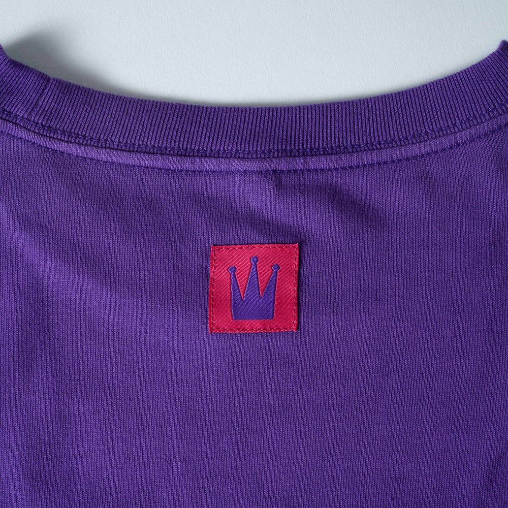 LOGO BORDER LS TEE / PURPLE×PINK