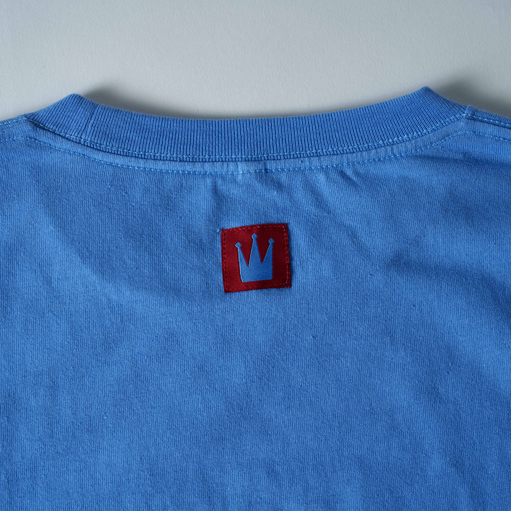 LOGO BORDER LS TEE / BLUE×RED