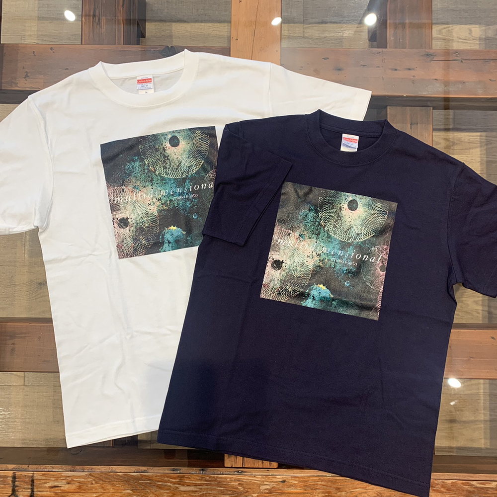 【数量限定商品】藤田千章「multidimensional」Tシャツ / ネイビー