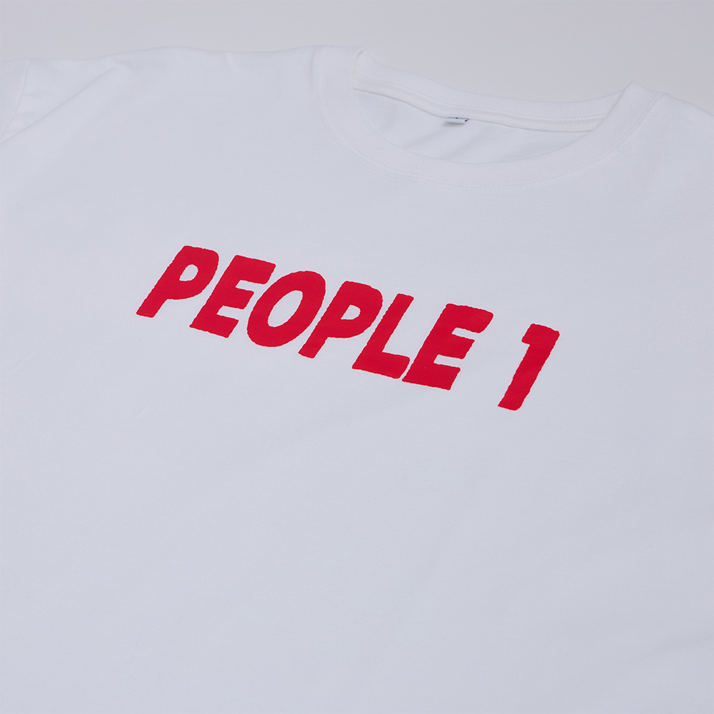 PEOPLE 1 TEE3 / WHITE×RED