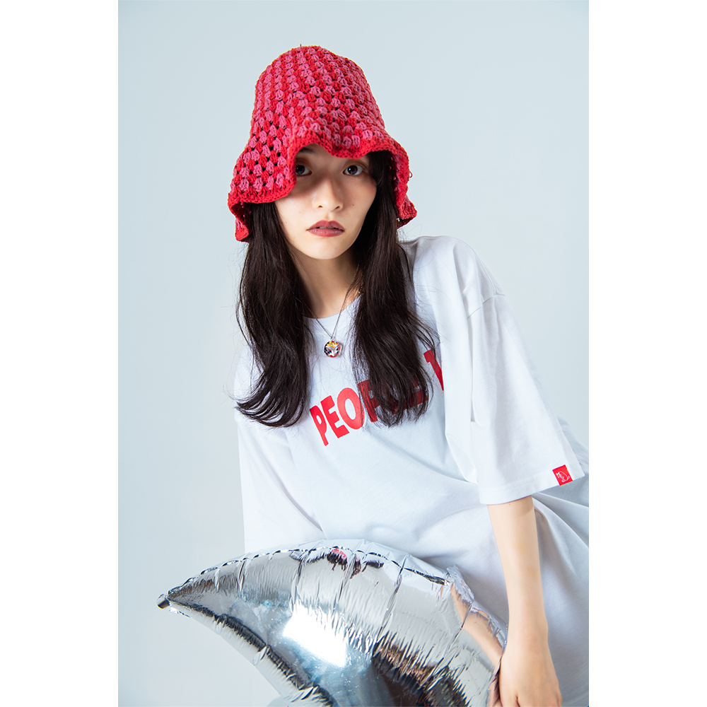 PEOPLE 1 TEE3 / WHITE×RED