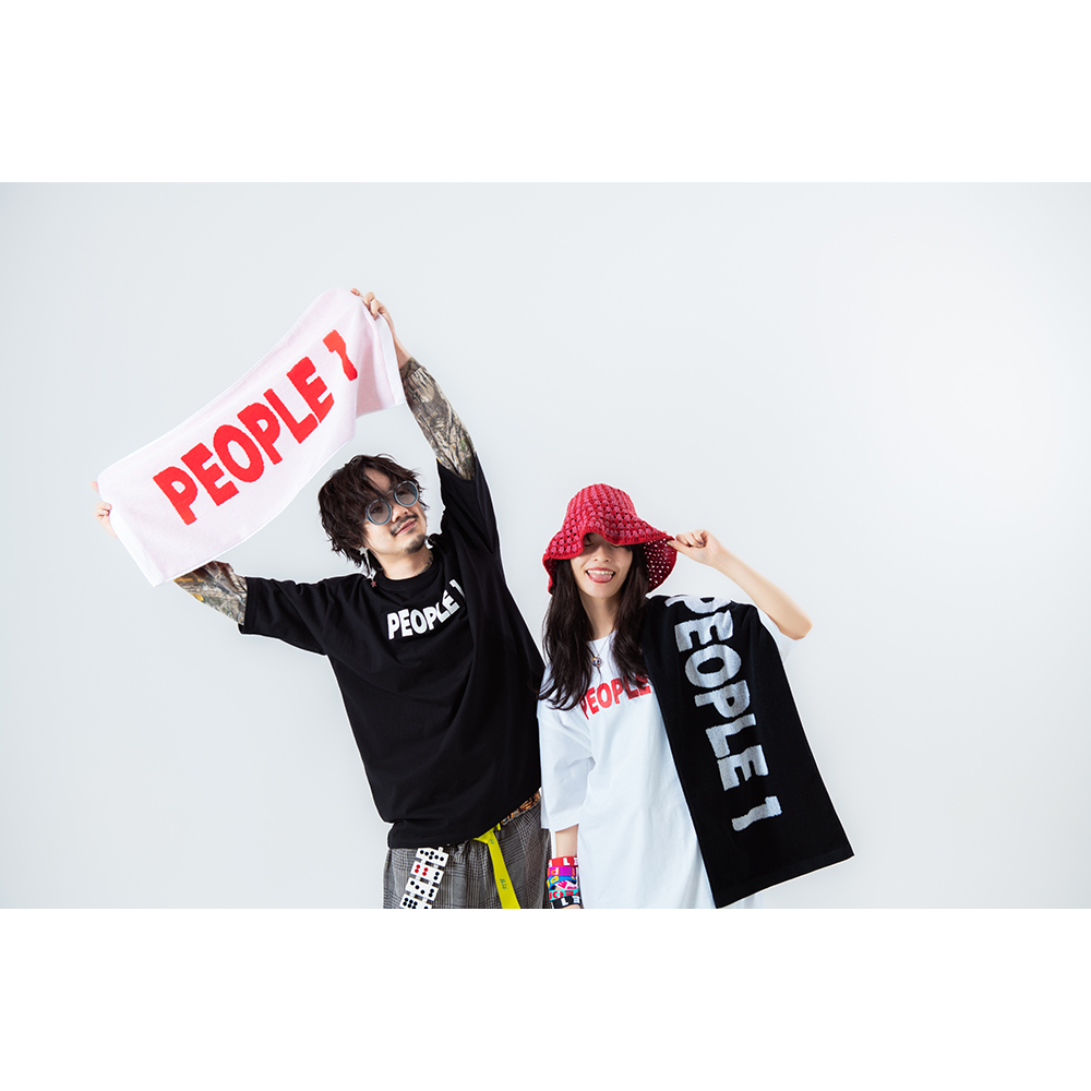 PEOPLE 1 TOWEL3 / BLACK×WHITE