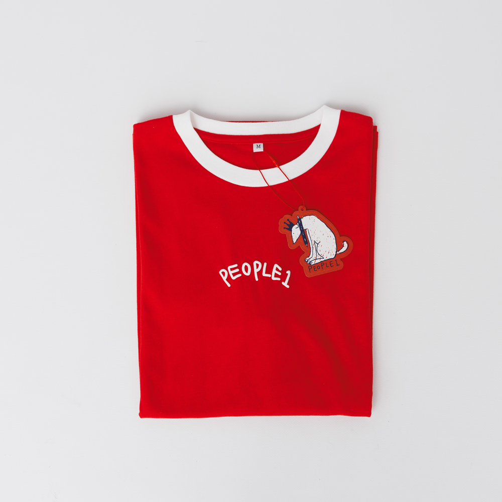 PEOPLE 1 TEE4 / RED