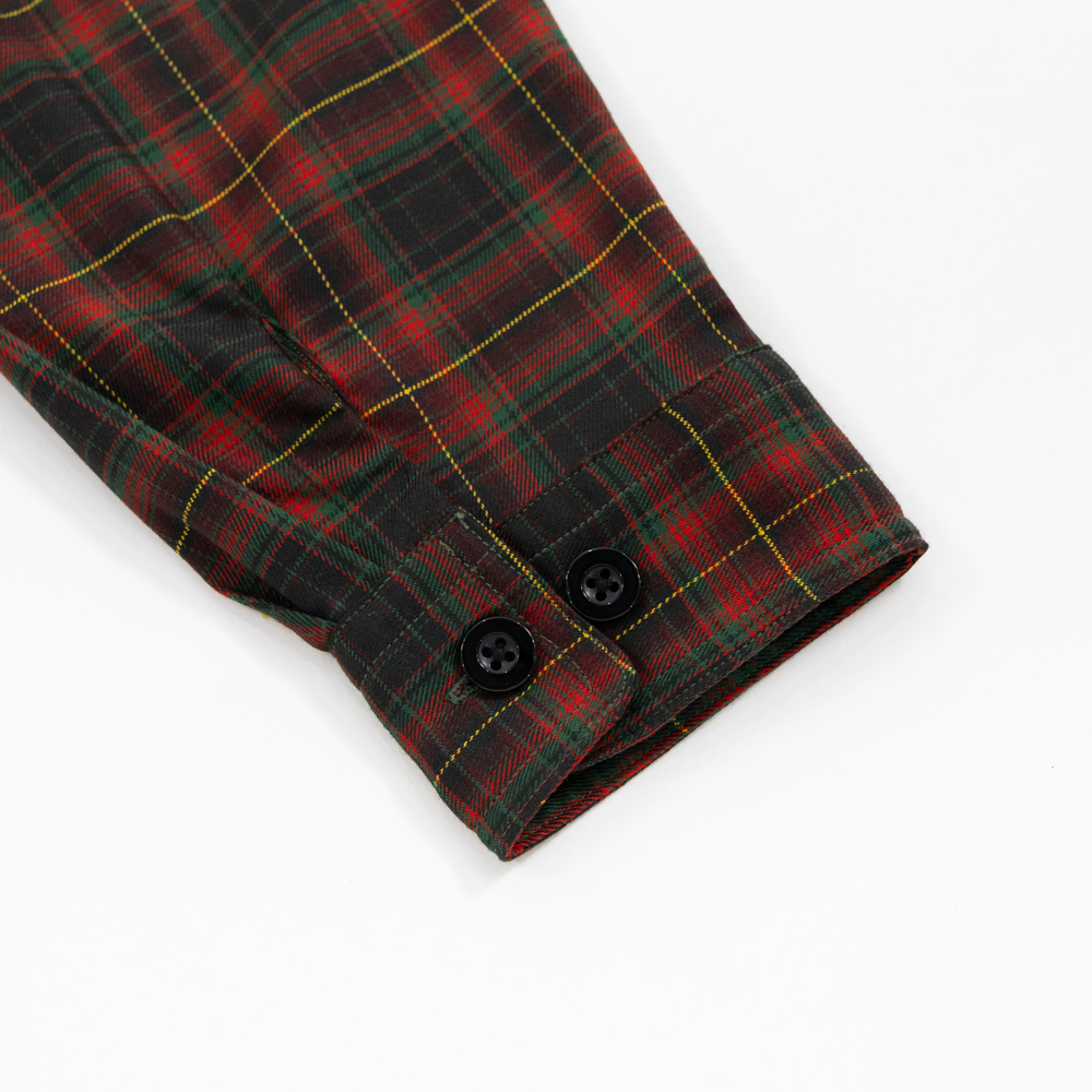 R U READY? GRAPHIC LAYERED TEE / YELLOW×RED TARTAN