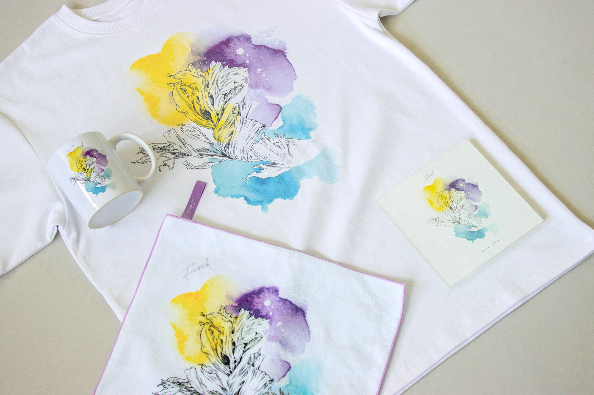 MOTOKI OHMORI 1st MERCH Featuring 1st Digital EP 'French'Jacket Art work